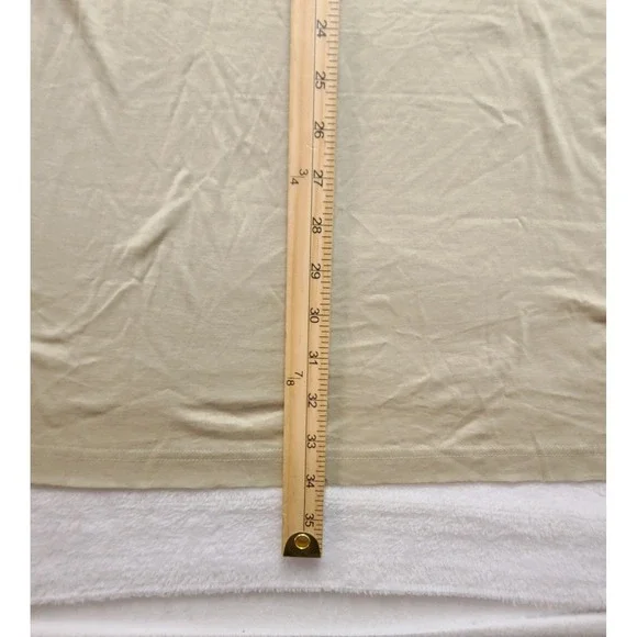 Golf Where Men's Large Tan Mercerized Cotton Short Sleeve Polo Shirt Grey Trim - Picture 11 of 13